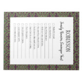 Familie reunion Scavenger Hunt Mardi Gras Notitieblok (Voorkant)