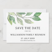 Familie reunion sparen de datum aankondiging (Voorkant)