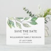 Familie reunion sparen de datum aankondiging (Staand voorkant)