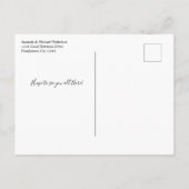 Familie reunion sparen het Briefkaart van de Aanko (Achterkant)