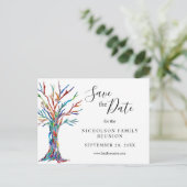 Familie reunion sparen het Briefkaart van de Aanko (Staand voorkant)