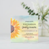 Familie reunion Sunflower Kaart (Staand voorkant)