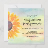 Familie reunion Sunflower Kaart (Voorkant)