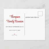 Familie reunion Sunflower Save the Date Aankondigingskaart (Achterkant)