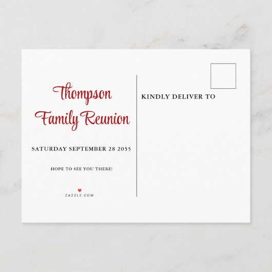 Familie reunion Sunflower Save the Date Aankondigingskaart (Achterkant)