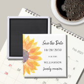 Familie reunion Sunflower Save the Date Magneet