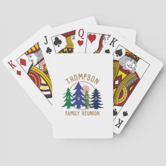 Familie reunion Trees gepersonaliseerd Pokerkaarten