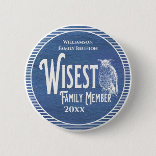 Familie Reunion Uitreiking oudste familielid Ronde Button 5,7 Cm