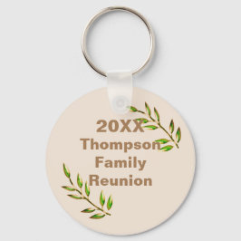 Familie reunion Vibrant Green Tree Branch Keepomwi Sleutelhanger
