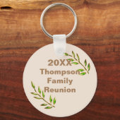 Familie reunion Vibrant Green Tree Branch Keepomwi Sleutelhanger (Voorkant)