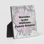 Familie reunion Welkome artistieke ventilator Fotoplaat (Voorkant)