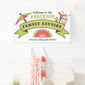 Familie reunion welkomstbanner spandoek (Insitu)