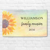 Familie reunion welkomstbanner spandoek