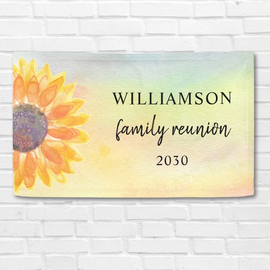 Familie reunion welkomstbanner spandoek