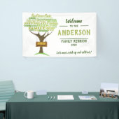 Familie reunion welkomstbanner spandoek (Beurs)