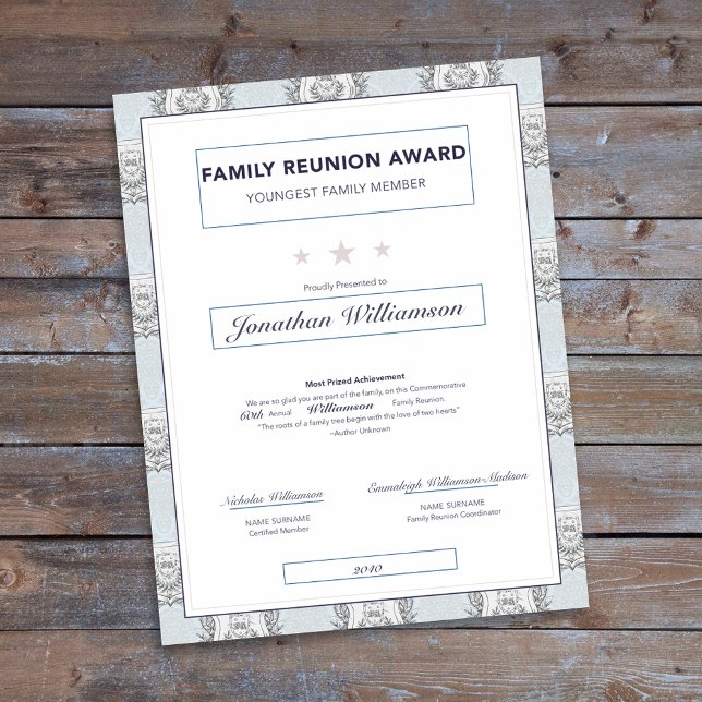 Familie Reunion Younmost Award Blue Crest (Creator heeft geüpload)