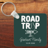 Familie Road Trip Custom Jaarlijkse Zomerreis Sleutelhanger (Voorkant)