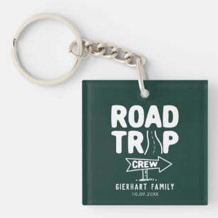 Familie Road Trip Custom Summer Trip Keepsake Sleutelhanger
