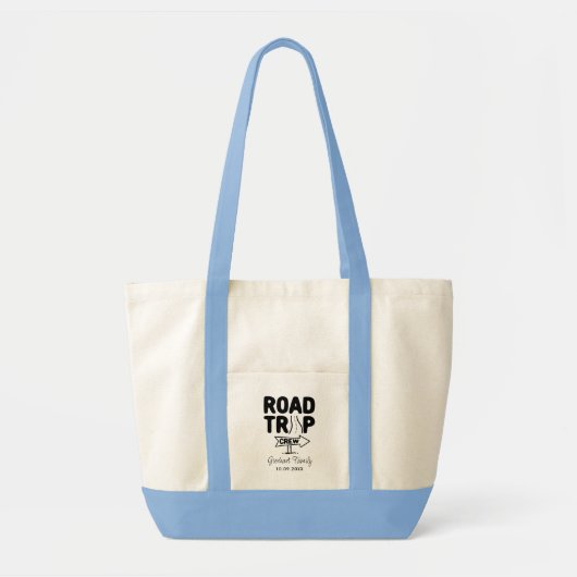 Familie Road Trip Elke kleur Custom Swag Tote Bag (Voorkant)