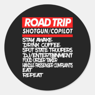 Familie Road Trip Shirten Funny _ Vakantie _ Zomer Ronde Sticker