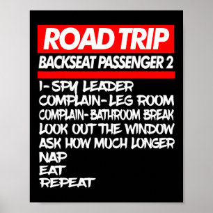 Familie Road Trip Shirten Grappige vakantie Zomer  Poster