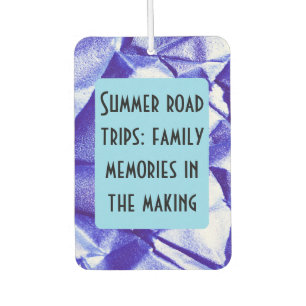 Familie roadtrip aangepaste quote luchtverfrisser