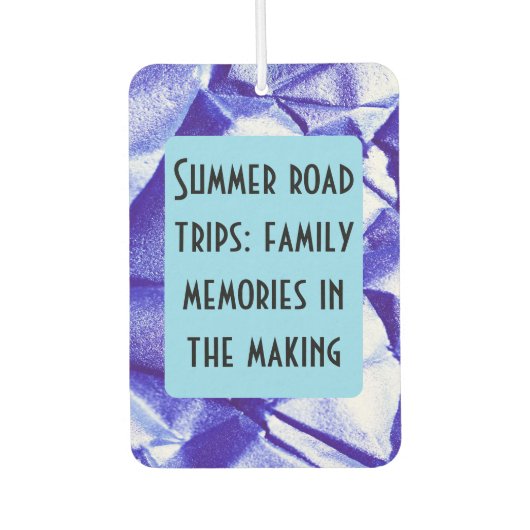 Familie roadtrip aangepaste quote luchtverfrisser (Voorkant)