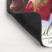 Familie Rode Hart Kalligrafie | Horizontale foto Muismat (Hoek)