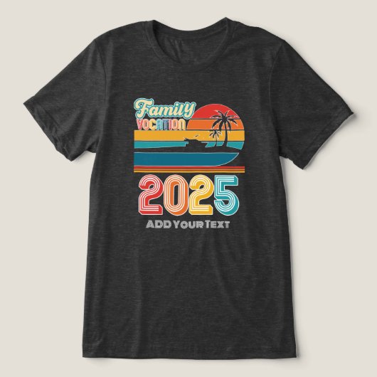 Familie roeping gepersonaliseerd Tri-Blend shirt (Design voorkant)