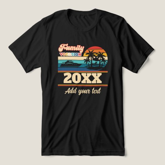 Familie roeping gepersonaliseerde zonsondergang Tri-Blend shirt (Design voorkant)