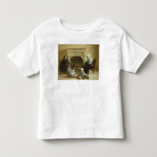 Familie rond een hart kinder shirts