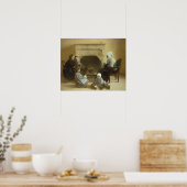Familie rond een hart poster (Keuken)