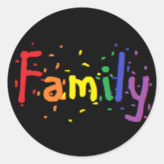 Familie Ronde Sticker