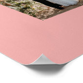 Familie roze elegante moderne minimale fotocollage poster (Hoek)