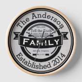 FAMILIE Rules Clock (Voorkant)