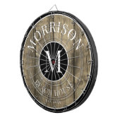 Familie Rustic Wood Dartbord (Voorkant Rechts)