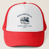 Familie RV Road Trip Reunion Custom Matching Trucker Pet (Voorkant)