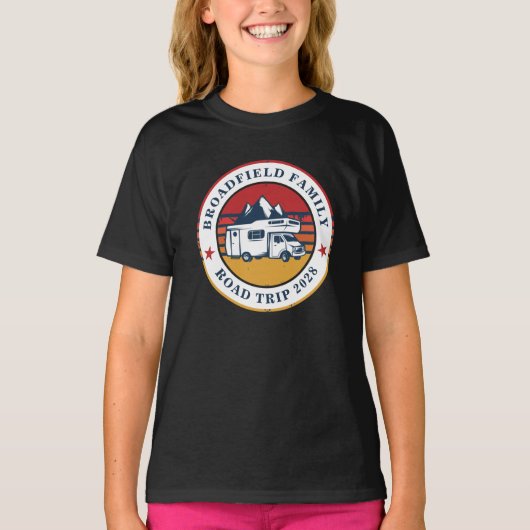 Familie RV Road Trip Reunion Matching Daughter T-shirt (Voorkant)