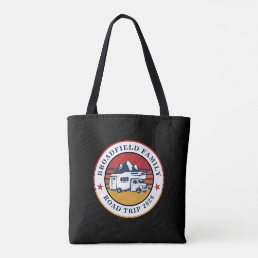 Familie RV Road Trip Reunion Matching Swag Custom Tote Bag (Achterkant)