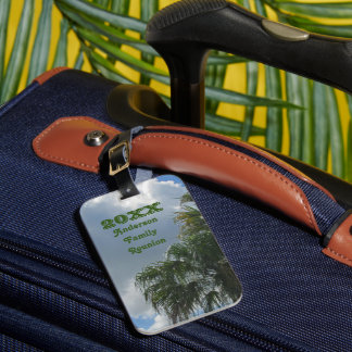 Familie Samenkomen Reunion Vakantie aandenken Bagagelabel