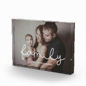 Familie schattig grillig script familie fotoblokken (Rechts)