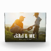 Familie Schattige Quote Eenvoudige Pap Honkbal Fotoblokken (Voorkant)