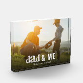 Familie Schattige Quote Eenvoudige Pap Honkbal Fotoblokken (Links)