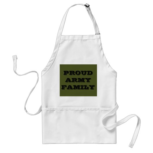 Familie schort Proud Army (Voorkant)