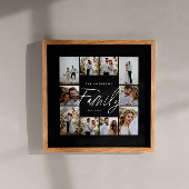 Familie script elegante moderne minimale fotocolla poster