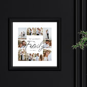Familie script elegante moderne minimale fotocolla poster