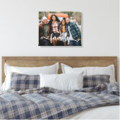 Familie Script Foto Canvas Afdruk (Insitu (Slaapkamer))