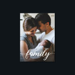 "Familie" Script Gepersonaliseerde Familie Foto Ca Canvas Afdruk<br><div class="desc">Onsterfelijk uw gekoesterde familiemomenten met ons aanpasbare gestrekte canvas, met een moderne "Family" script type witte overlay. Dit elegante canvas is niet alleen een kunstwerk; het is een aandenken dat prachtig de essentie van de liefde en saamhorigheid van uw gezin vastlegt. Personaliseer dit canvas met uw favoriete familiefoto en maak...</div>