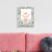 Familie Script Sage Groene Leopard Print Foto (Insitu (Woonkamer))