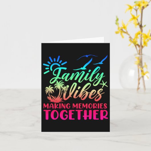 Familie-sfeer Maak Herinneringen 2025 Familie Reün Kaart (Gele Bloem)